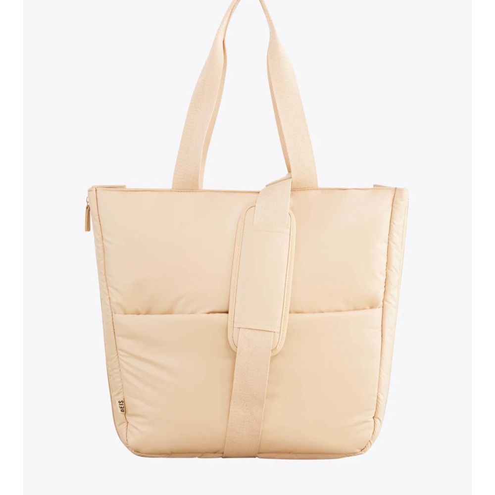 BEIS Expandable Tote in Beige